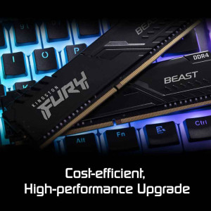 DDR4 32Gb 2666MHz PC4 21300 Kingston Fury KF426C16BBK2/32 Beast Black (Kit of 2x16) - 1 