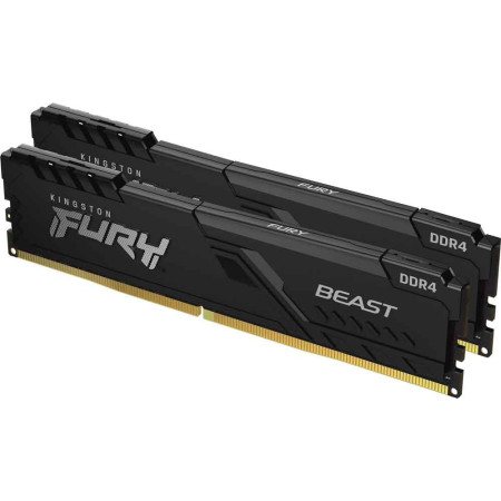 Оперативна пам'ять DDR4 16Gb 3200MHz PC4 25600 Kingston Fury KF432C16BBK2/16 Beast Black (Kit of 2x8)