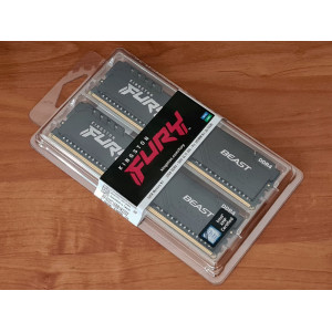 DDR4 32Gb 3200MHz PC4 25600 Kingston Fury KF432C16BB1K2/32 Beast Black (Kit of 2x16) - 1 