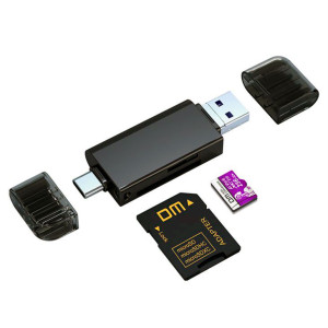 USB картридер для microSD Type-C - считыватель SD карт памяти (кардридер) CR023