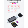 USB картридер для microSD Type-C - зчитувач SD карт пам'яті (кардрідер) CR023