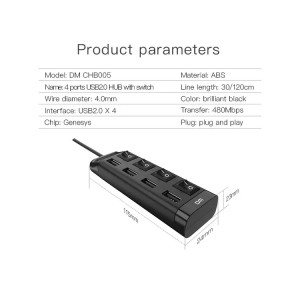 USB hub для ПК та ноутбука - ЮСБ розгалужувач з живленням - 2 