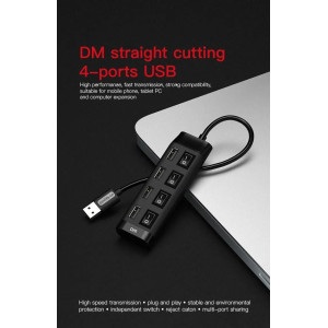 USB hub для ПК та ноутбука - ЮСБ розгалужувач з живленням - 1 