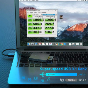 CFexpress картридер – USB (Type C) перехідник для CF-express карт пам'яті - 2 