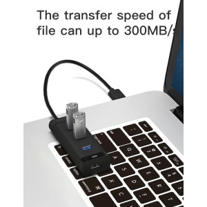 USB hub для ПК та ноутбука - ЮСБ розгалужувач з живленням CHB007 - 2 