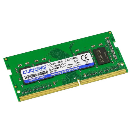 Оперативна пам'ять SODIMM DDR4 2133 4Gb для ноутбука 1.2v PC4-17000 CYB21D4S15/4