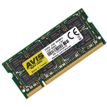 Оперативна пам'ять SODIMM DDR2 800 2Gb для ноутбука PC2-6400 LD2F800/2-So