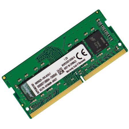 Оперативна пам'ять SODIMM DDR4 2666 4Gb для ноутбука 1.2v PC4-21300 KVR26S19S8/4