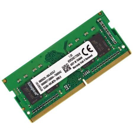 Оперативна пам'ять SODIMM DDR4 2400 8Gb для ноутбука 1.2v PC4-19200 KVR24S17S8/8