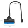 Type C - SATA перехідник для SSD/HDD диска 2.5 - шнур (кабель) САТА ЮСБ