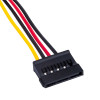 Кабель живлення SATA (Molex-2xSATA) - адаптер-розгалужувач 20 см
