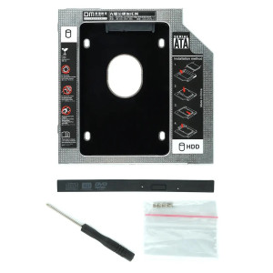 Перехідник для SSD/HDD замість DVD у ноутбук – адаптер для жорсткого диска в оптичний привід 12.7 мм DW127S - 2 