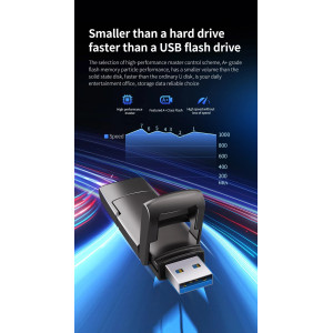 Внешний диск SSD 256GB USB 3.2 Type-A/USB Type-C DM US020-256 - 2 