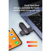 Зовнішній диск SSD 128GB USB 3.2 Type-A/USB Type-C – портативний твердотільний накопичувач DM US580-128