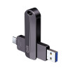 Зовнішній диск SSD 128GB USB 3.2 Type-A/USB Type-C – портативний твердотільний накопичувач DM US580-128