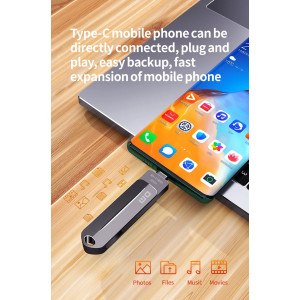 Внешний SSD диск 128GB USB 3.2 Type-A/USB Type-C DM US580-128 - 1 