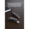 Зовнішній диск SSD 256GB USB 3.2 Type-A/USB Type-C – портативний твердотільний накопичувач DM US580-256