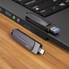Зовнішній диск SSD 256GB USB 3.2 Type-A/USB Type-C – портативний твердотільний накопичувач DM US580-256