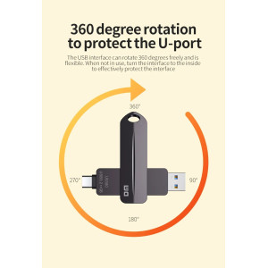 Внешний SSD диск 512GB USB 3.2 Type-A/USB Type-C DM US580-512 - 2 
