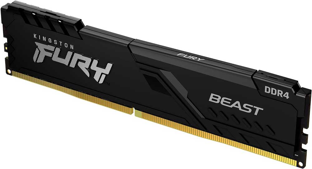 メモリー KINGSTON FURY BEAST 16GB DDR4 2666MHz Купить DDR4 16Gb 2666MHz PC4 21300 Kingston Fury KF426C16BB/16
