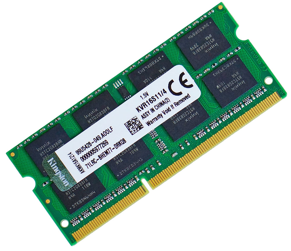 Купити SODIMM DDR3 1600 4Gb для ноутбука 1.5v PC3-12800 KVR16S11/4