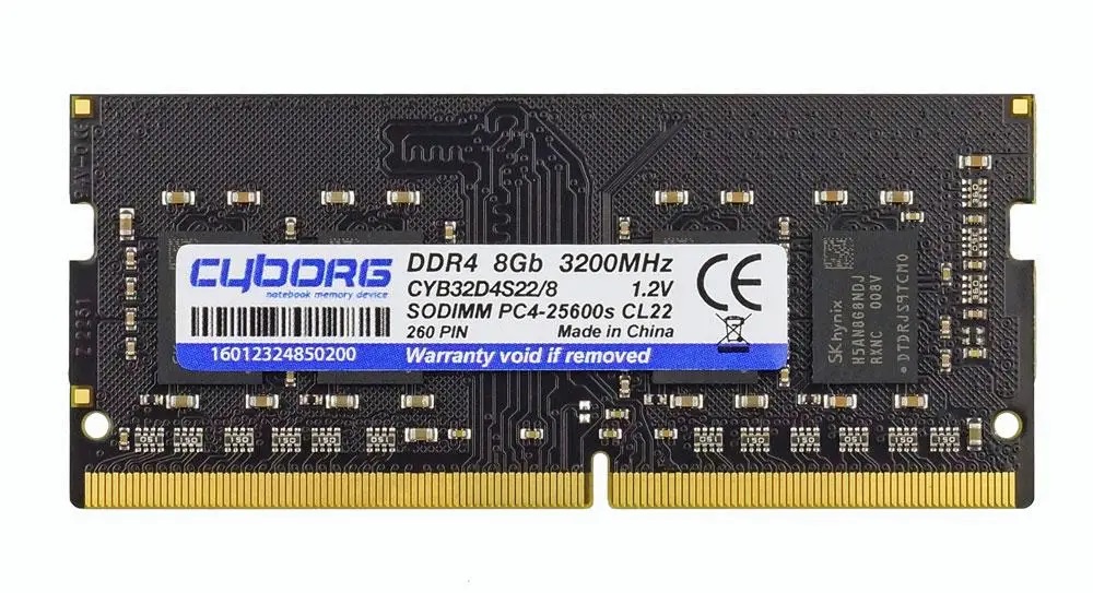 Купить SODIMM DDR4 3200 8Gb для ноутбука 1.2v PC4-25600 CYB32D4S22